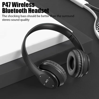 Wireless Sports Earphones - Bluetooth Folding Headset for Huawei  Xiaomi - ZOOMNSTORE