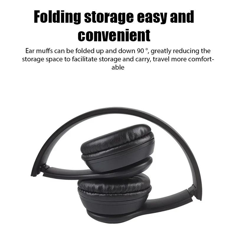 Wireless Sports Earphones - Bluetooth Folding Headset for Huawei  Xiaomi - ZOOMNSTORE