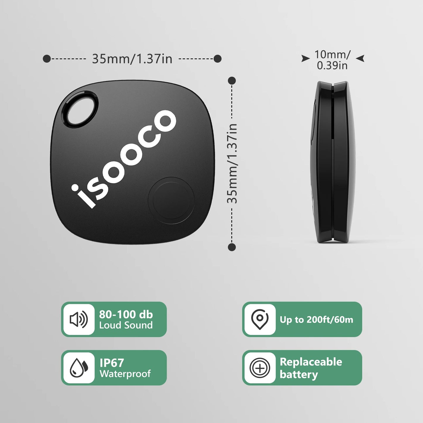 Bluetooth Key Finder - Mini Anti-Lost Smart Tag for Wallets  Keys iOS Only - ZOOMNSTORE