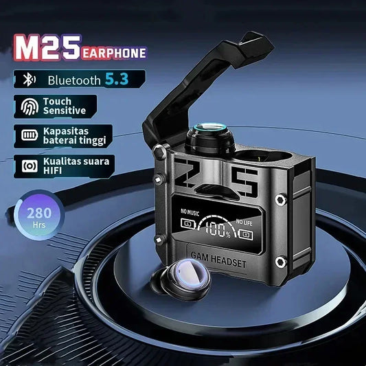 TWS M25 Bluetooth 53 Earbuds - Noise Canceling Wireless Headphones with Mic for Xiaomi - ZOOMNSTORE