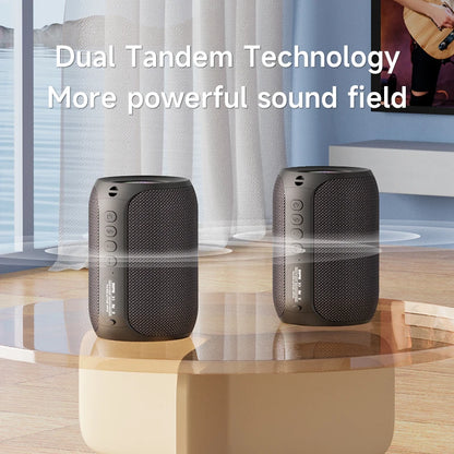 Bluetooth Waterproof Speaker - Powerful Bass Outdoor Sound Box with LED Light - ZOOMNSTORE