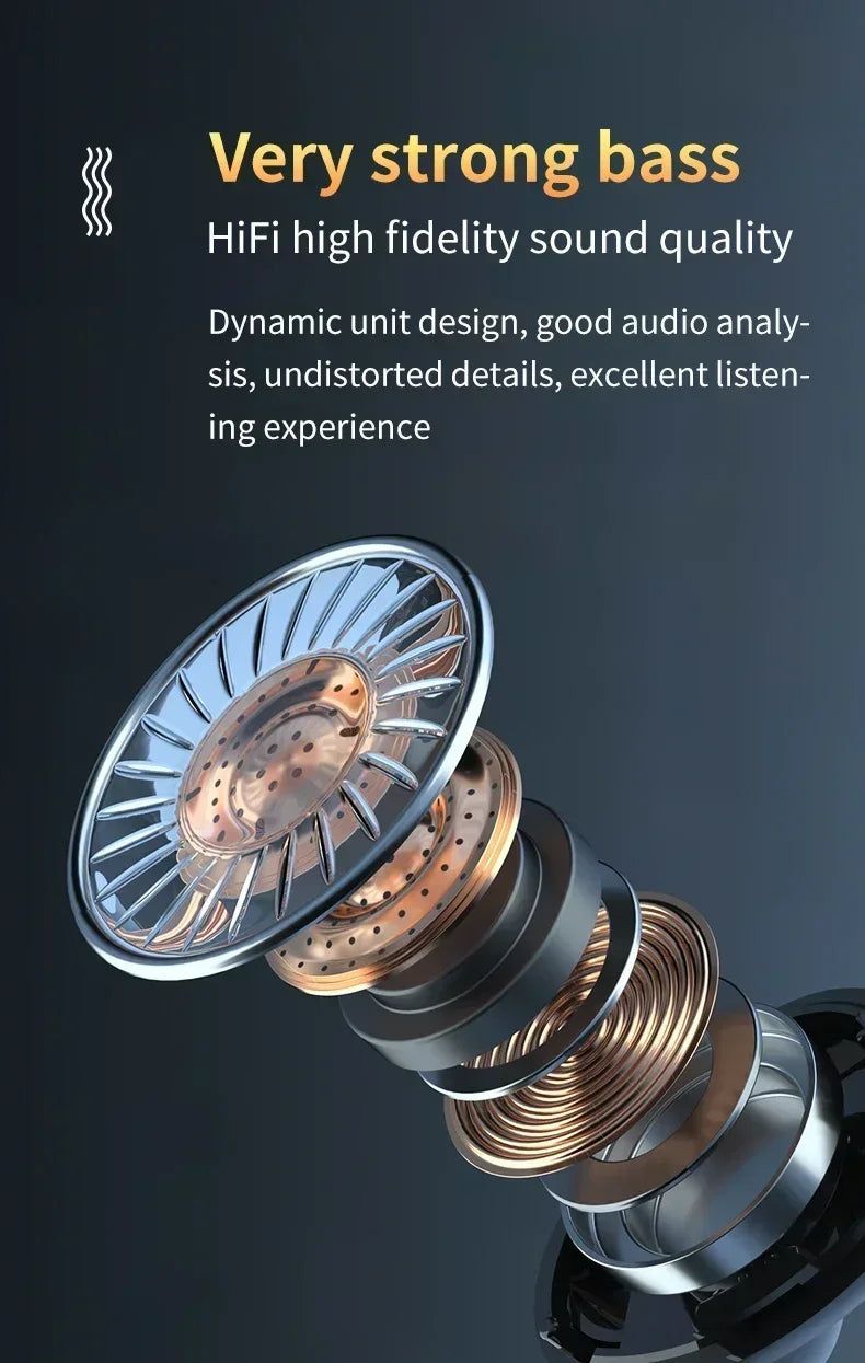 Bluetooth Wireless Headphones – Noise Canceling Sports Earbuds with Mic - ZOOMNSTORE