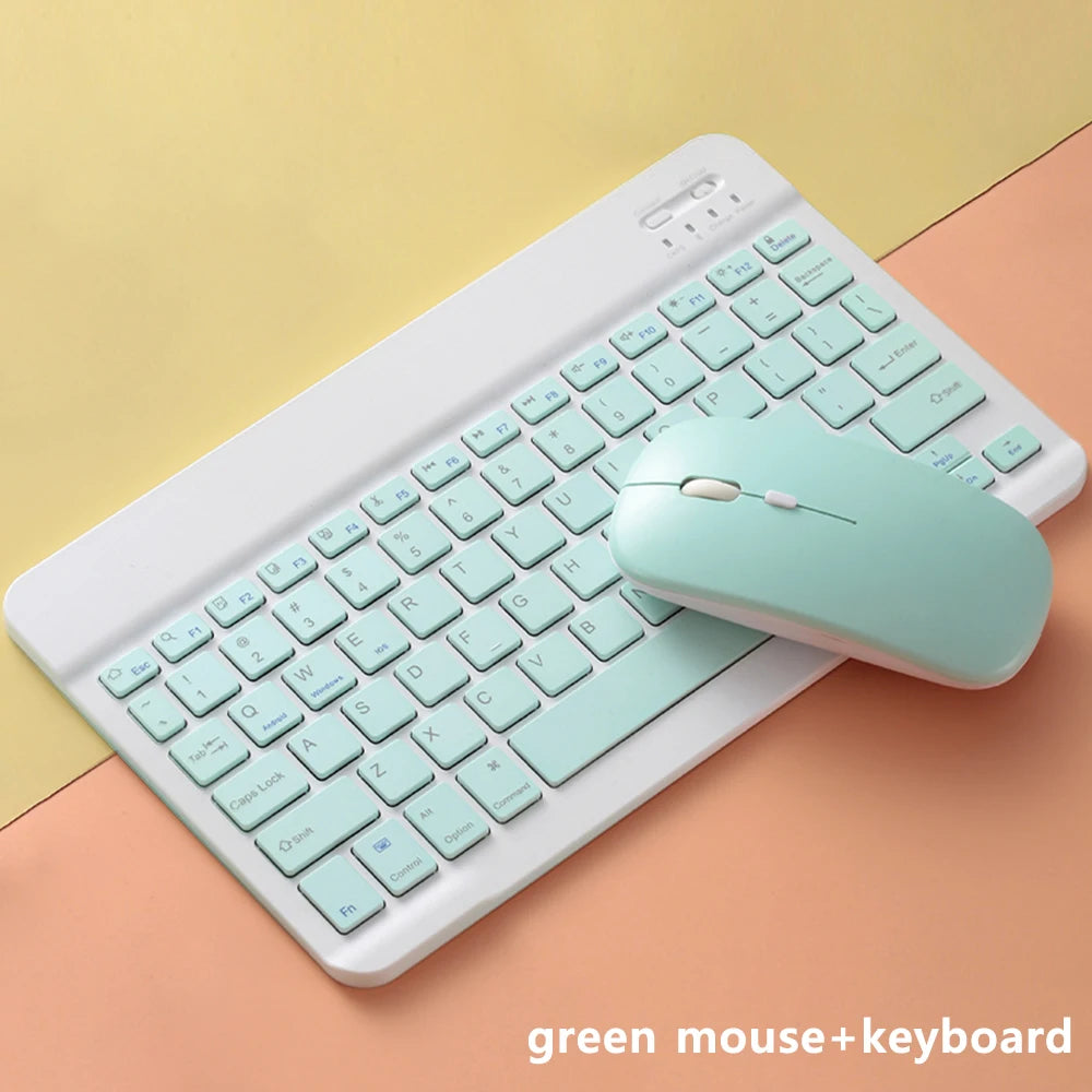 Bluetooth Keyboard and Mouse For iPad Xiaomi Samsung Huawei Phone Tablet Slim Mini Wireless Keyboard For Android IOS Windows - ZOOMNSTORE