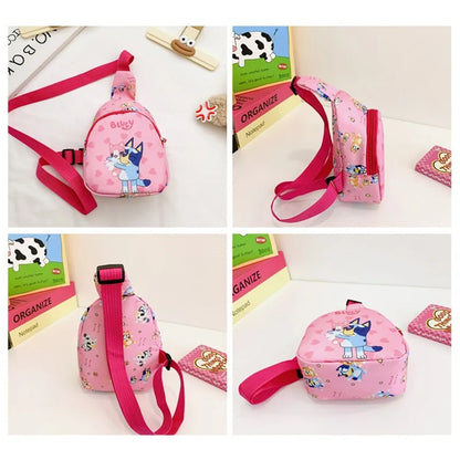 Cute Bluey Family Crossbody Bag - Childrens Chest Bag for Kindergarten Halloween  Christmas Gift - ZOOMNSTORE