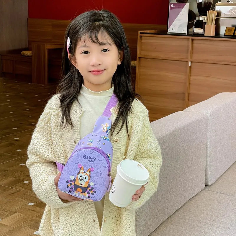 Cute Bluey Family Crossbody Bag - Childrens Chest Bag for Kindergarten Halloween  Christmas Gift - ZOOMNSTORE