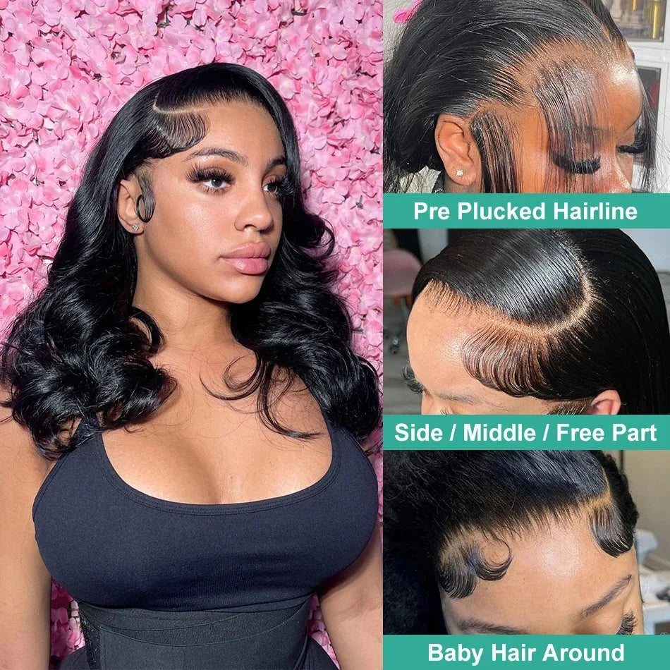 Body Wave Bob Wig | 13x6 Lace Frontal Brazilian Human Hair | Virgin Remy Hair 180% Density - ZOOMNSTORE