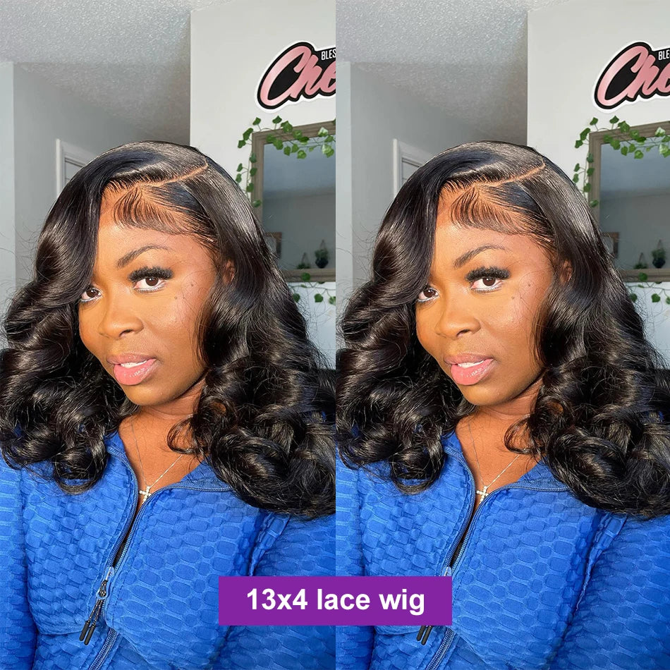 Body Wave Bob Wig | 13x6 Lace Frontal Brazilian Human Hair | Virgin Remy Hair 180% Density - ZOOMNSTORE