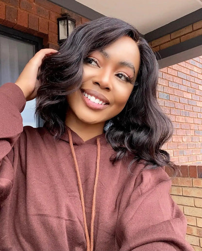 Body Wave Bob Wig | 13x6 Lace Frontal Brazilian Human Hair | Virgin Remy Hair 180% Density - ZOOMNSTORE