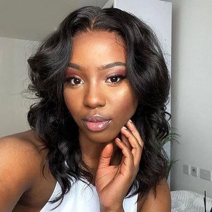 Body Wave Bob Wig | 13x6 Lace Frontal Brazilian Human Hair | Virgin Remy Hair 180% Density - ZOOMNSTORE