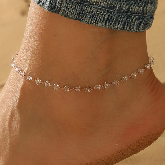 Bohemian Crystal Anklet - Summer Beach Jewelry for Women and Girls - ZOOMNSTORE
