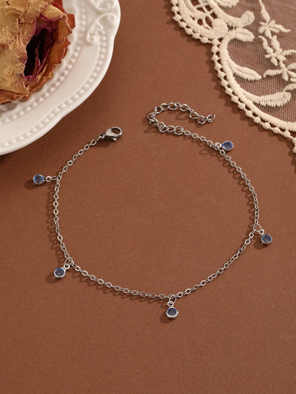 Bohemian Crystal Anklet - Summer Beach Jewelry for Women and Girls - ZOOMNSTORE