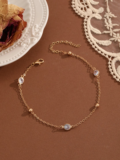 Bohemian Crystal Anklet - Summer Beach Jewelry for Women and Girls - ZOOMNSTORE