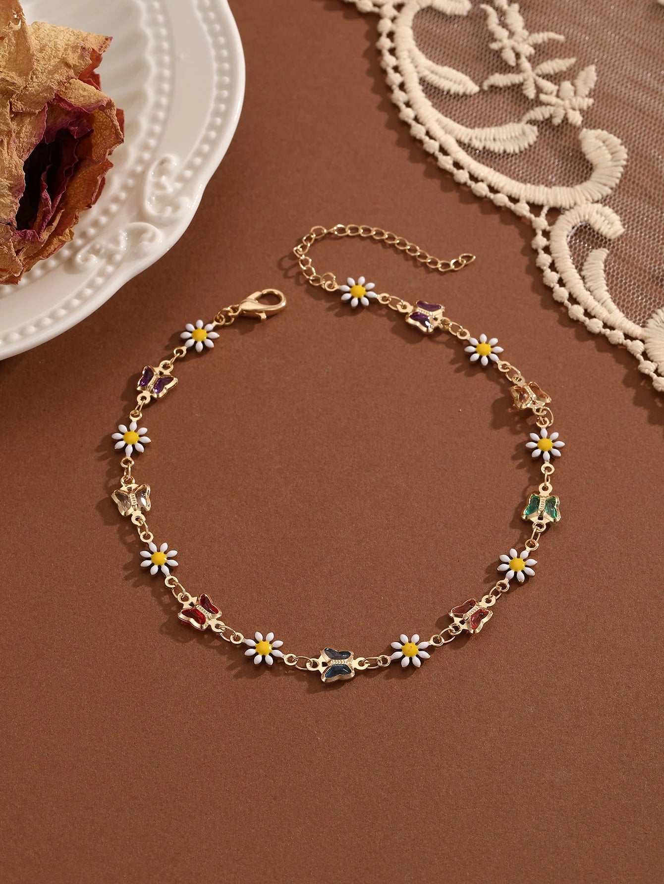 Bohemian Crystal Anklet - Summer Beach Jewelry for Women and Girls - ZOOMNSTORE