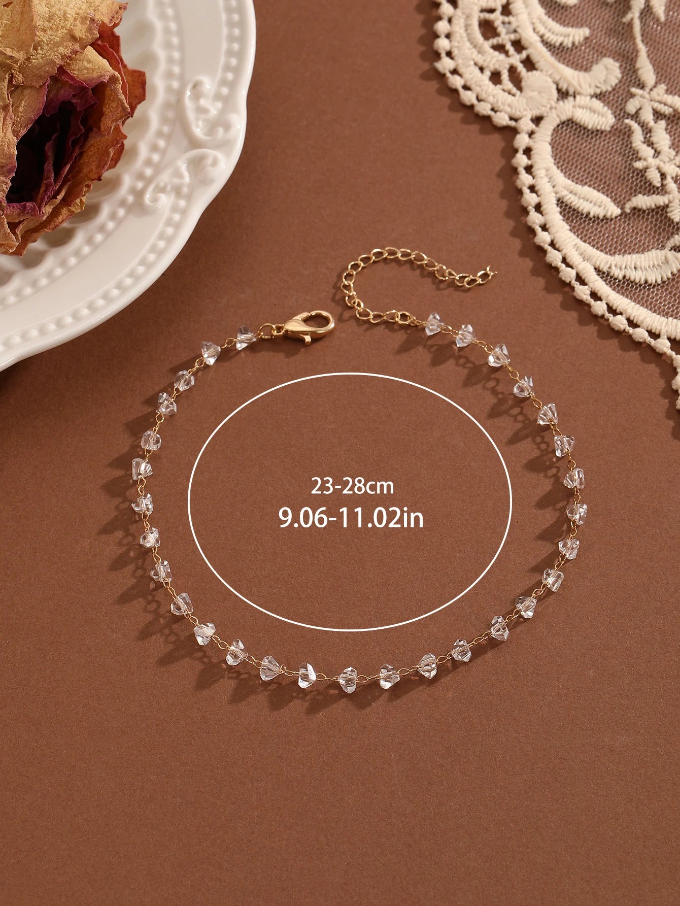 Bohemian Crystal Anklet - Summer Beach Jewelry for Women and Girls - ZOOMNSTORE