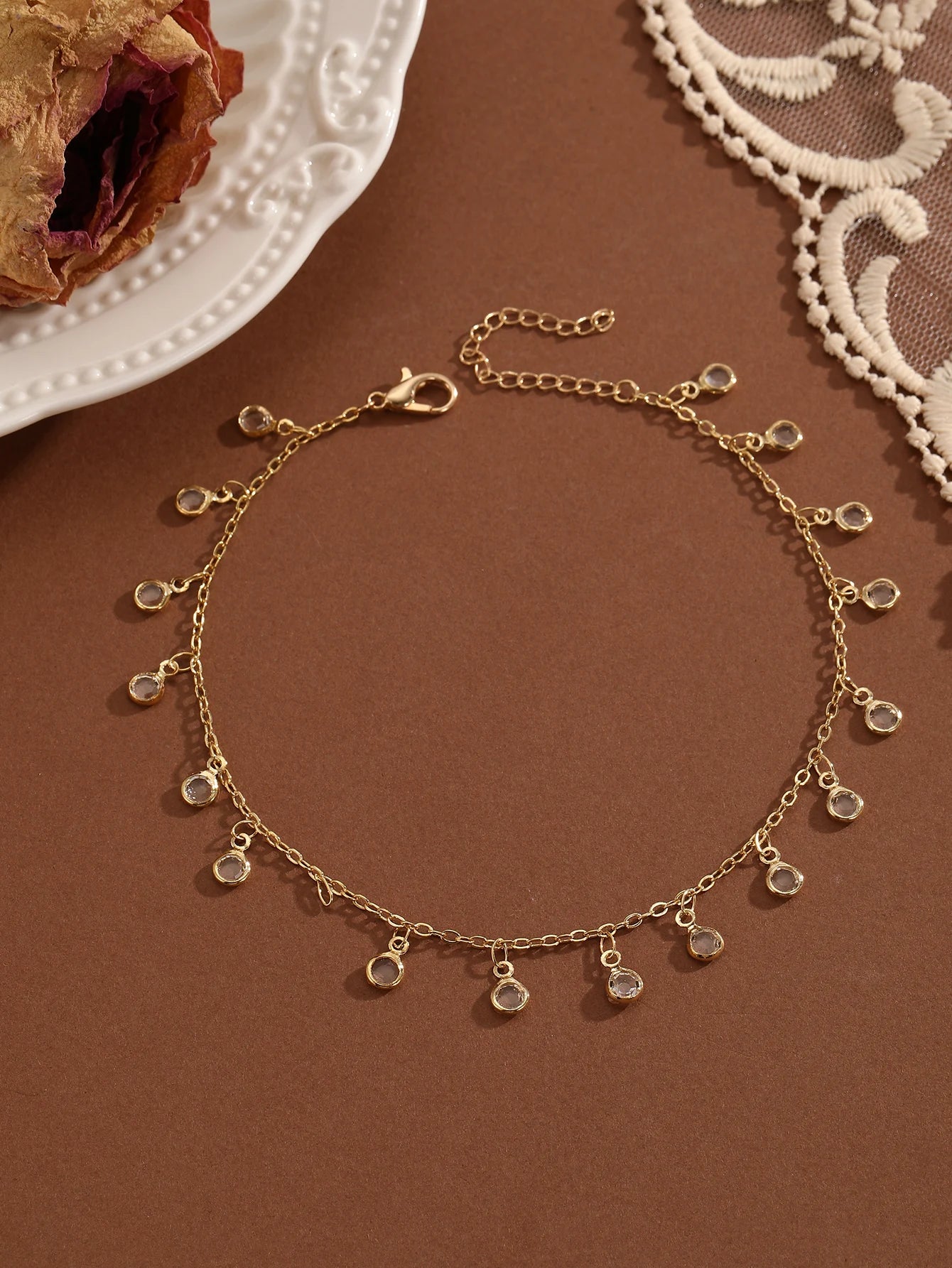 Bohemian Crystal Anklet - Summer Beach Jewelry for Women and Girls - ZOOMNSTORE