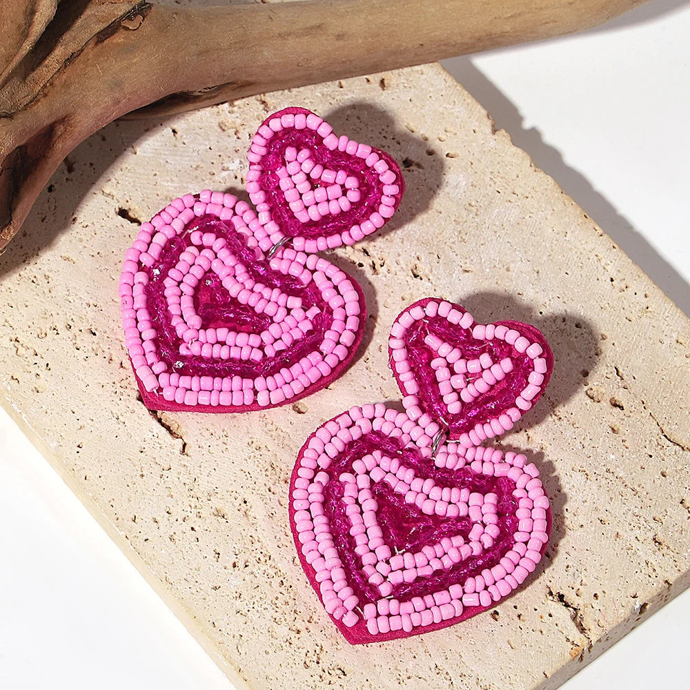 Bohemian Ocean Animal Earrings - Starfish Lobster Conch Seed Bead Drop Earrings for Women - ZOOMNSTORE