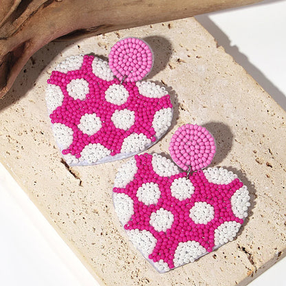 Bohemian Ocean Animal Earrings - Starfish Lobster Conch Seed Bead Drop Earrings for Women - ZOOMNSTORE