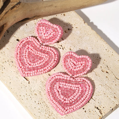 Bohemian Ocean Animal Earrings - Starfish Lobster Conch Seed Bead Drop Earrings for Women - ZOOMNSTORE