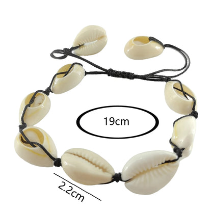 Bohemian Sea Shell Charm Bracelet - Handmade Beach Jewelry for Men  Women - ZOOMNSTORE