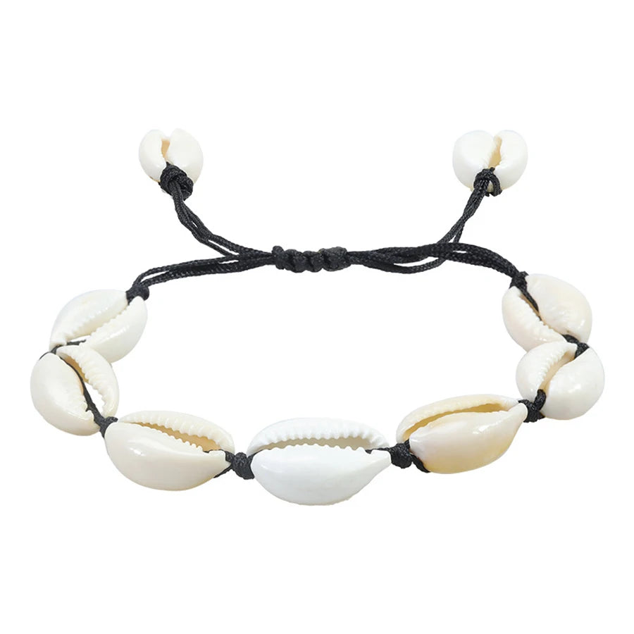 Bohemian Sea Shell Charm Bracelet - Handmade Beach Jewelry for Men  Women - ZOOMNSTORE