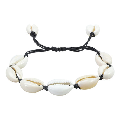 Bohemian Sea Shell Charm Bracelet - Handmade Beach Jewelry for Men  Women - ZOOMNSTORE