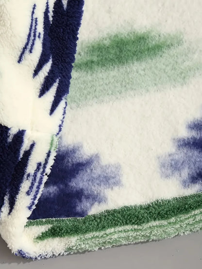 2024 Autumn/Winter New Printed Bohemian Zipper Plush Jacket Hoodie for Women - ZOOMNSTORE