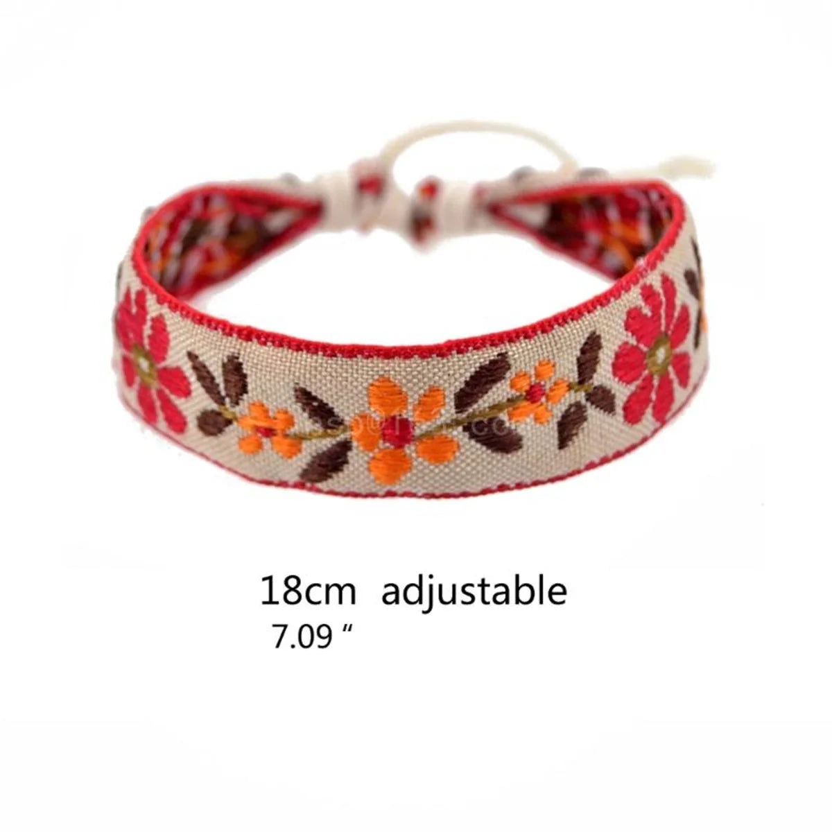 Boho Strawberry Flower Bracelet - Handmade Kids Friendship Wristband - ZOOMNSTORE