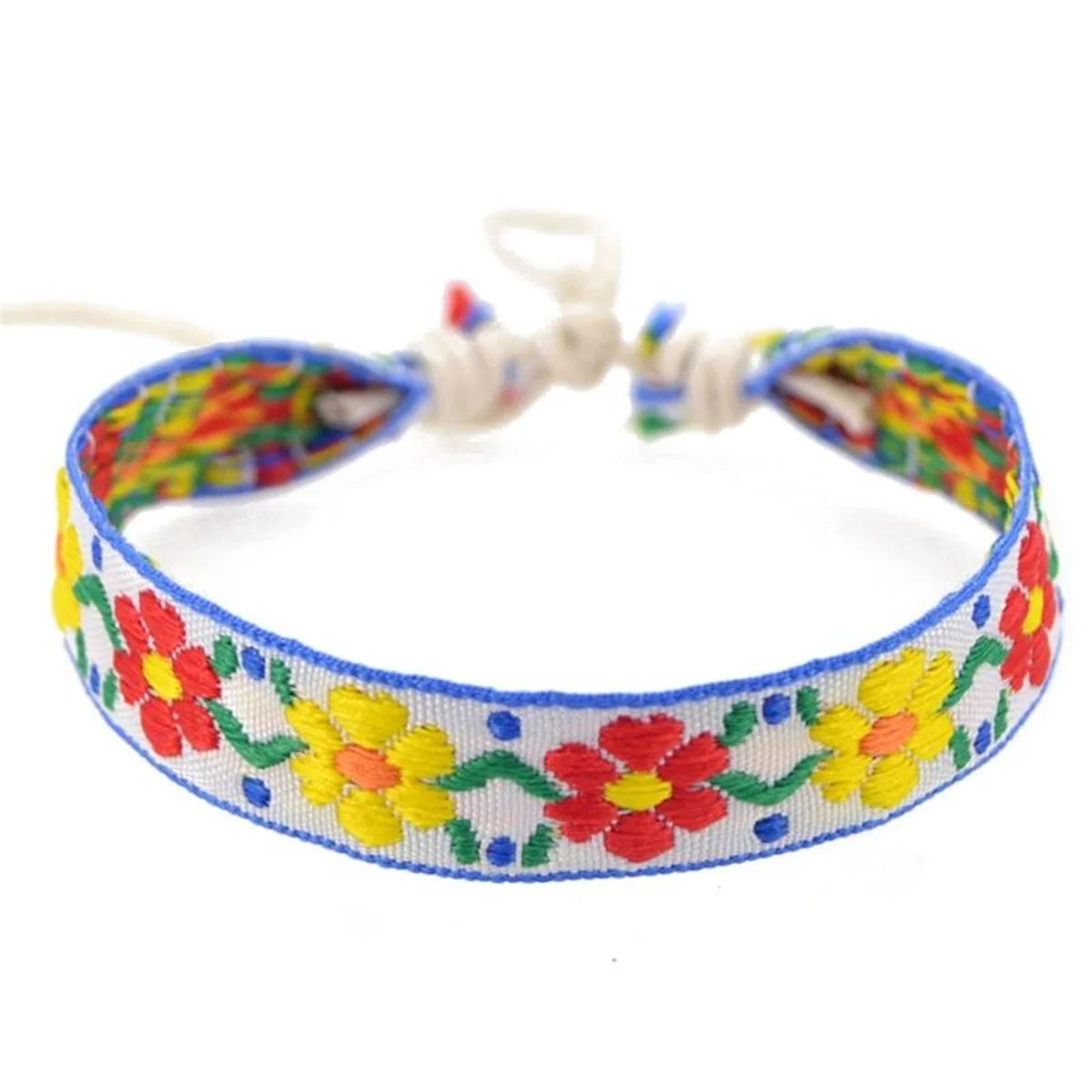 Boho Strawberry Flower Bracelet - Handmade Kids Friendship Wristband - ZOOMNSTORE