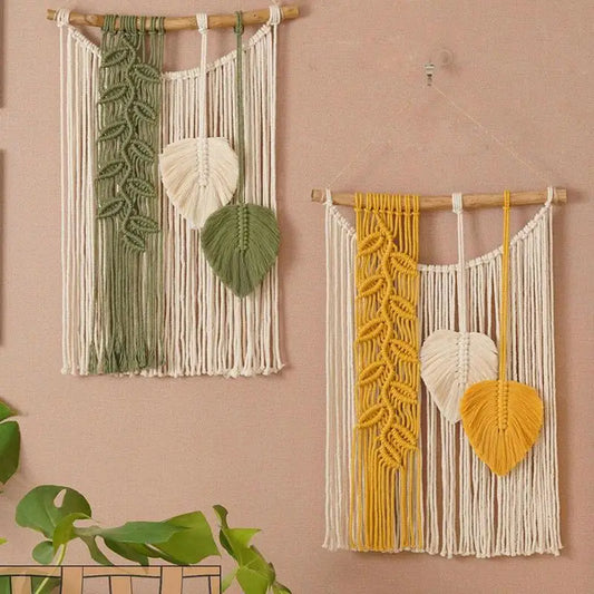 Boho Macrame Tapestry Wall Art - Handmade Dream Catcher Decor with Tassels - ZOOMNSTORE