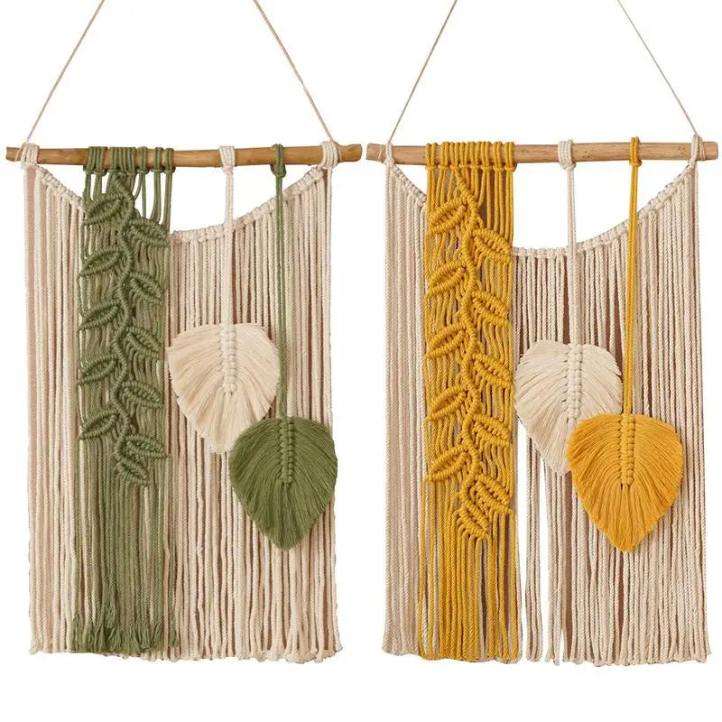Boho Macrame Tapestry Wall Art - Handmade Dream Catcher Decor with Tassels - ZOOMNSTORE