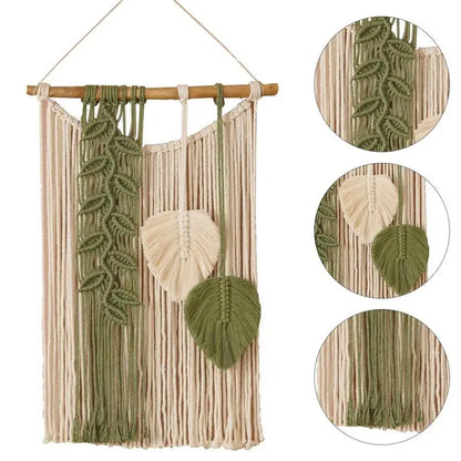 Boho Macrame Tapestry Wall Art - Handmade Dream Catcher Decor with Tassels - ZOOMNSTORE
