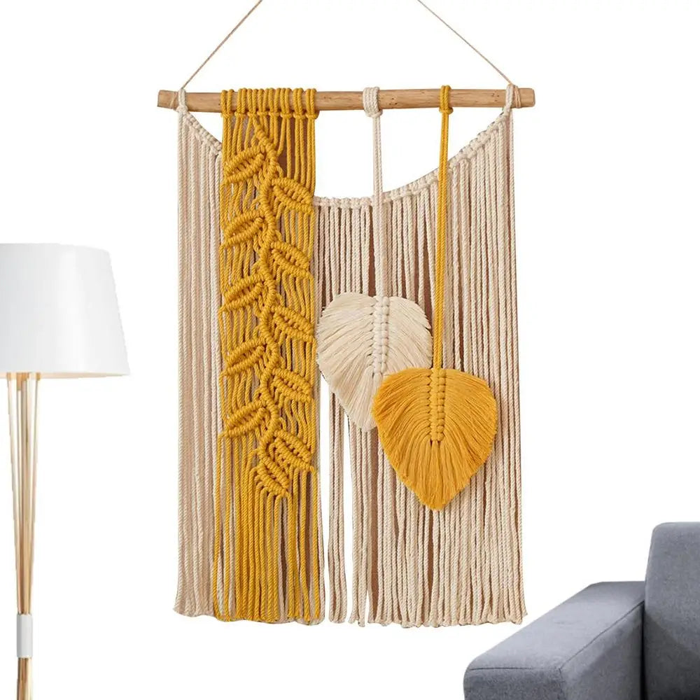 Boho Macrame Tapestry Wall Art - Handmade Dream Catcher Decor with Tassels - ZOOMNSTORE