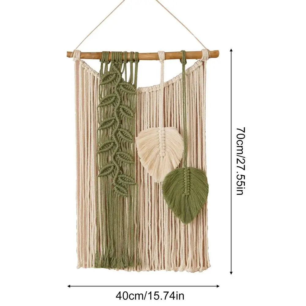 Boho Macrame Tapestry Wall Art - Handmade Dream Catcher Decor with Tassels - ZOOMNSTORE