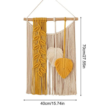 Boho Macrame Tapestry Wall Art - Handmade Dream Catcher Decor with Tassels - ZOOMNSTORE