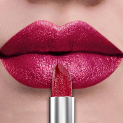 Bold Metallic Glitter Lipstick - Long Lasting Pearlescent Lip Tint - ZOOMNSTORE