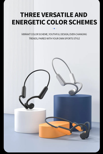 Bone Conduction Earphones - Wireless Sports Headphones With Bluetooth 5.3, Waterproof Ear Hook - ZOOMNSTORE