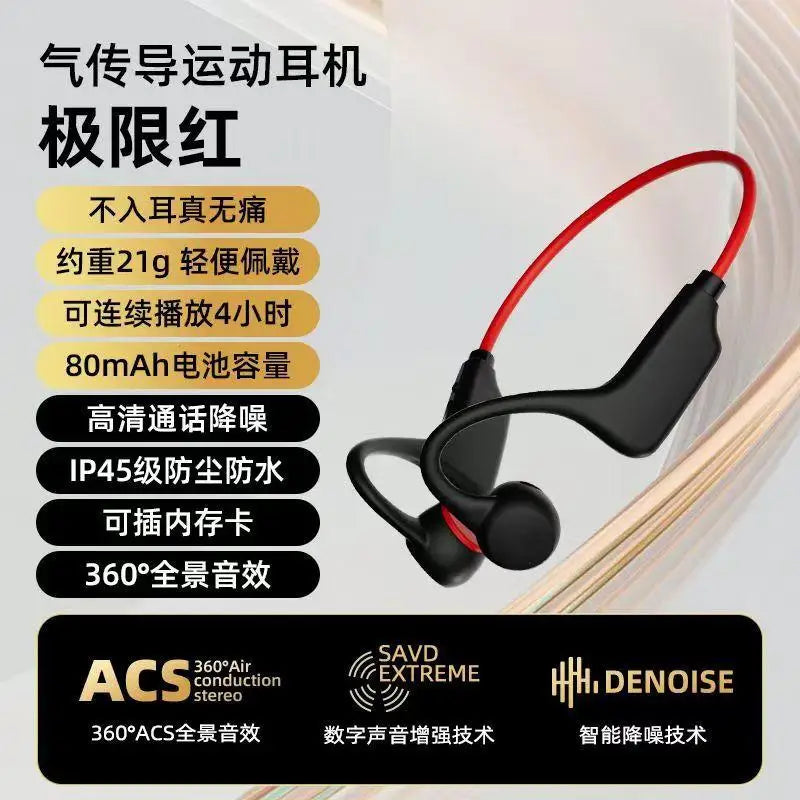 Bone Conduction Headphones - Waterproof Bluetooth 5.3 Wireless Swimming Headset With Mic - ZOOMNSTORE