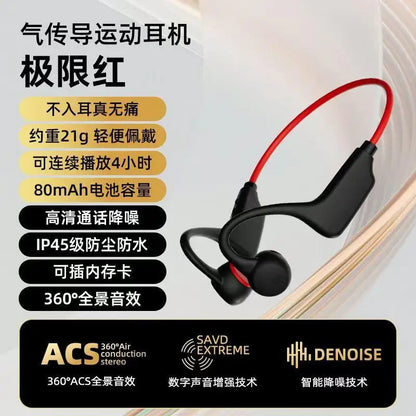 Bone Conduction Headphones - Waterproof Bluetooth 5.3 Wireless Swimming Headset With Mic - ZOOMNSTORE