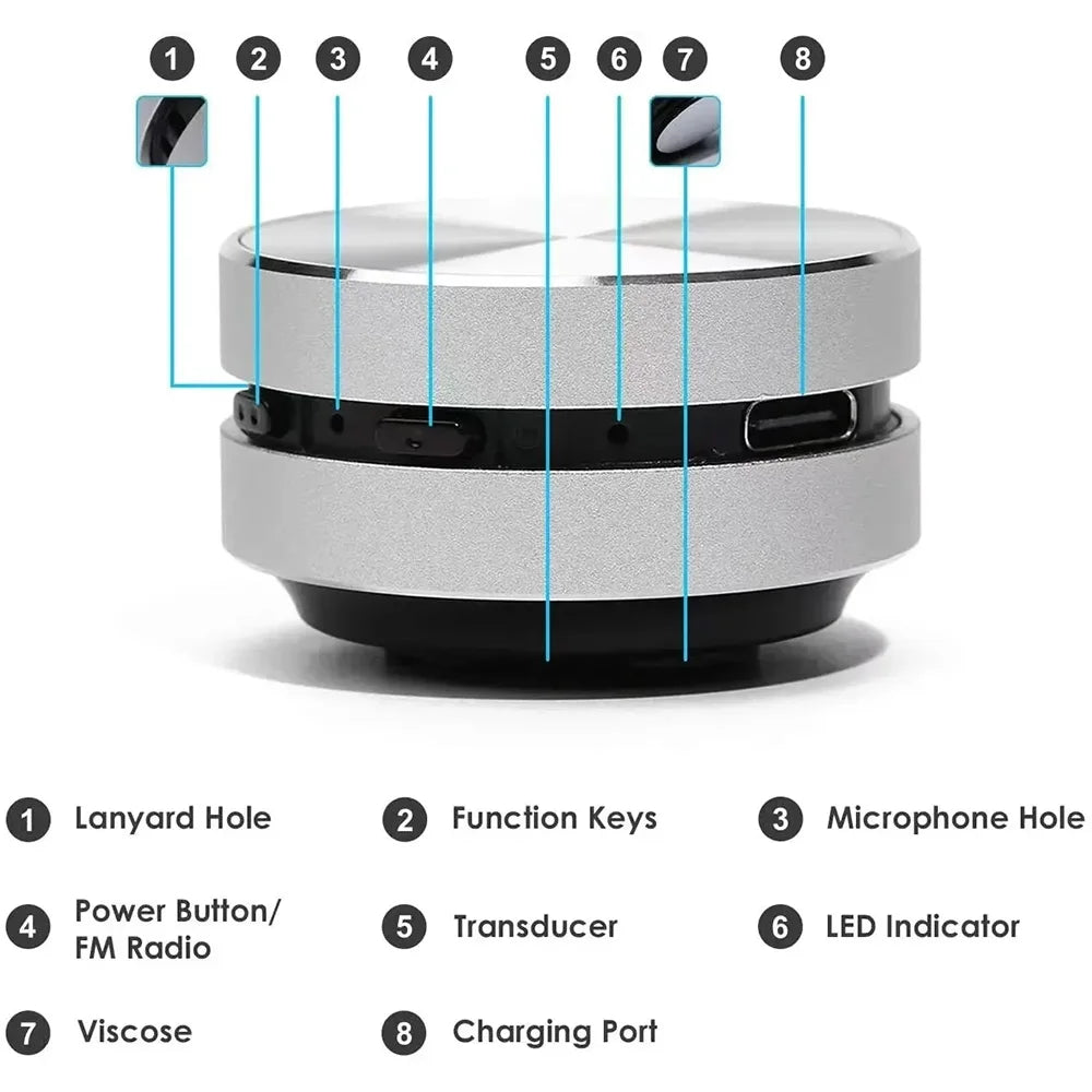 Bone Conduction Speaker - Wireless Stereo Bluetooth 5.0 Portable TWS Speaker - ZOOMNSTORE