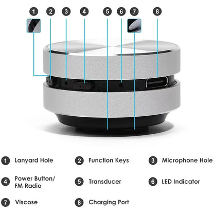 Bone Conduction Speaker - Wireless Stereo Bluetooth 5.0 Portable TWS Speaker - ZOOMNSTORE