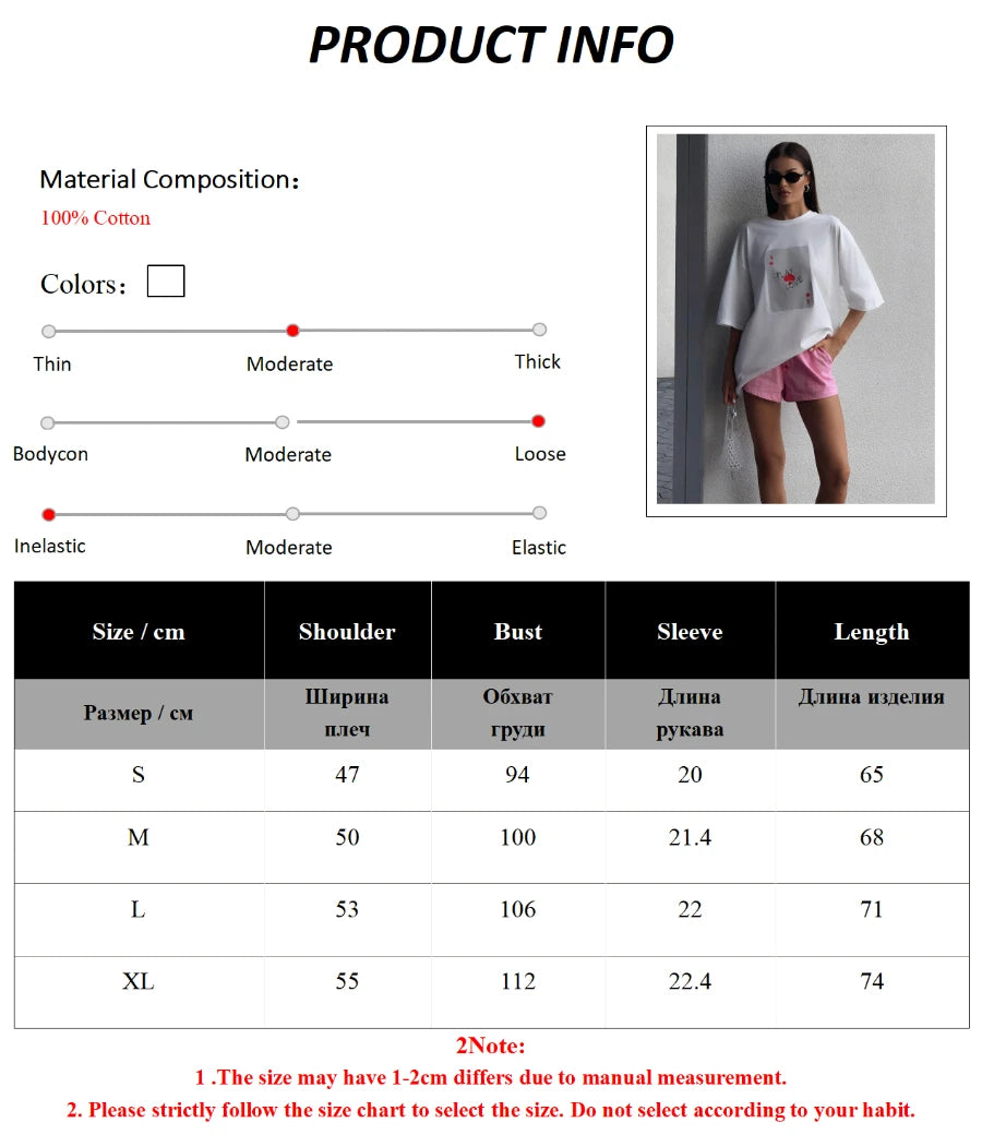 Bornladies Womens Cotton Poker Card T-Shirt - Casual O-Neck Short Sleeve Top - ZOOMNSTORE