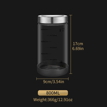 High Borosilicate Sealed Glass Bottle Kitchen Storage Jar Moisture-Proof Storage Box Household Coffee Bean Storage Jar seal pot - ZOOMNSTORE