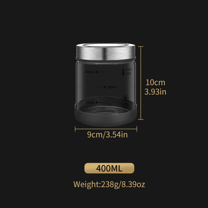 High Borosilicate Sealed Glass Bottle Kitchen Storage Jar Moisture-Proof Storage Box Household Coffee Bean Storage Jar seal pot - ZOOMNSTORE