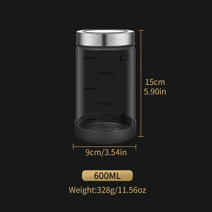 High Borosilicate Sealed Glass Bottle Kitchen Storage Jar Moisture-Proof Storage Box Household Coffee Bean Storage Jar seal pot - ZOOMNSTORE
