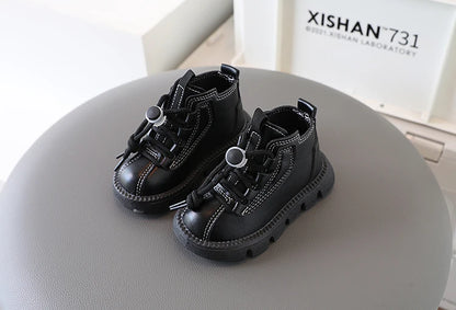 Boys Ankle Boots – Kids Winter Boots With Soft Rubber Sole & Lace-Up Style - ZOOMNSTORE
