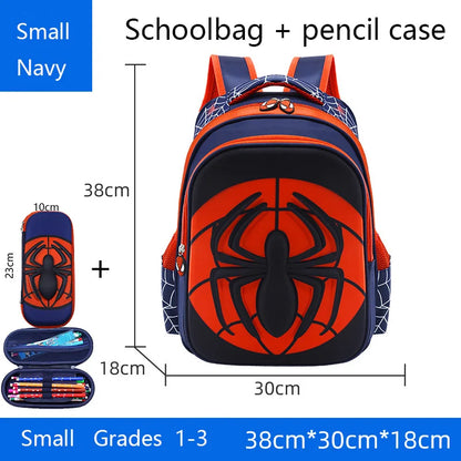 Spider Backpack  Pencil Case Set - Waterproof School Bag for Boys - ZOOMNSTORE