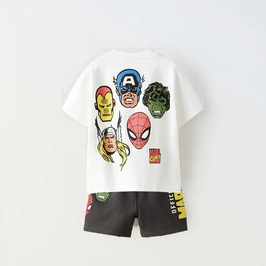 Marvel Boys Summer Tee and Shorts Set - 2pc Kids Outfit - ZOOMNSTORE