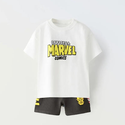 Marvel Boys Summer Tee and Shorts Set - 2pc Kids Outfit - ZOOMNSTORE