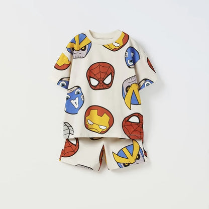 Marvel Boys Summer Tee and Shorts Set - 2pc Kids Outfit - ZOOMNSTORE