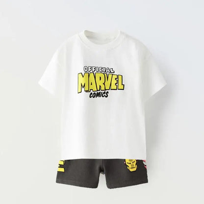 Marvel Boys Summer Tee and Shorts Set - 2pc Kids Outfit - ZOOMNSTORE